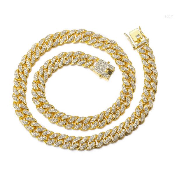 Miami Cuban Link Chain 10KT 14KT 18KT Giallo in oro da 100-400 grammi di gioielli hip hop con diamanti naturali