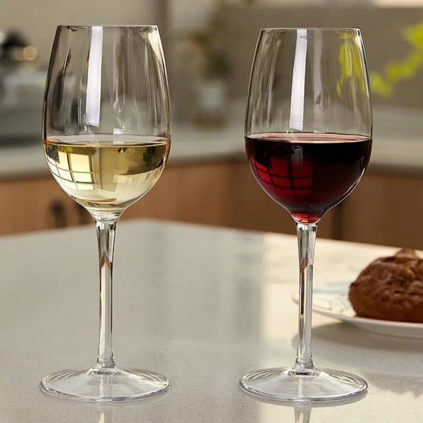 2pcs4pcs bicchieri di vino bordeaux indistruttibili 125 once di vetro di plastica tritan per feste per matrimoni all'aperto e celebrazioni di compleanno 240430