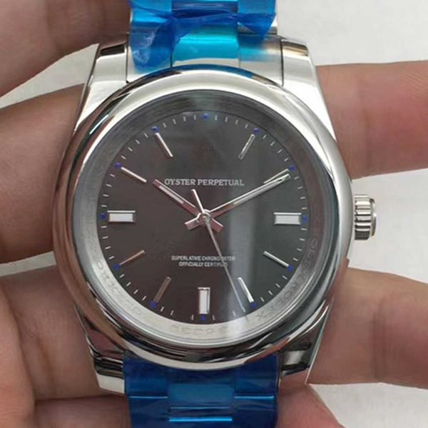 Tasarımcı Watch Reloj Saatler AAA Mekanik Saat İşçileri Günlük Büyütülmüş Kemer Beyaz Gri Düzensiz Hassas Çelik Tam Otomatik Mekanik RZ12 Makine Erkek Saat