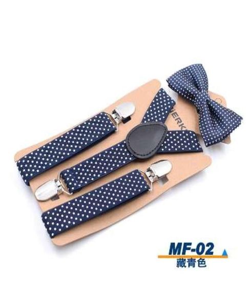 Boys elastici a fili a fili a tute set Bretelle Bambino Wedding Bowties Spelestre