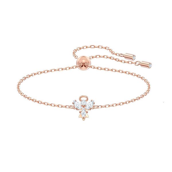 Pescoço para mulheres Swarovskis Jóias Combating Little Angel Pulling Bracelet Womens Swallow Element Crystal Light Luxury Bracelet