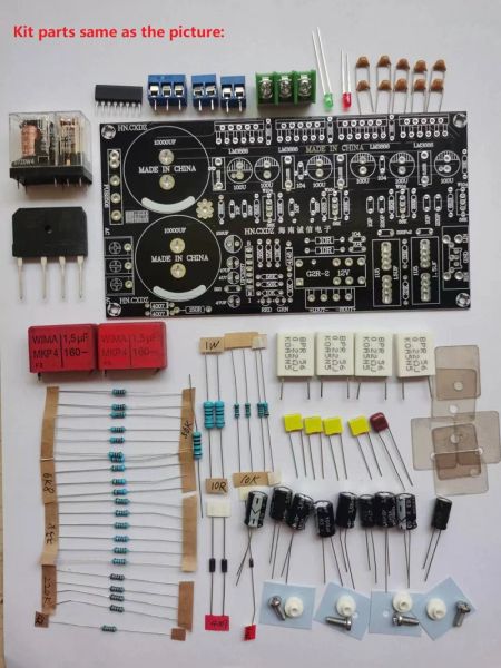 Verstärker DIY -Kits LM3886 Dual Parallel Pure Heck Stufe Amplifierplatine mit Schutz auf PCB+Teilen