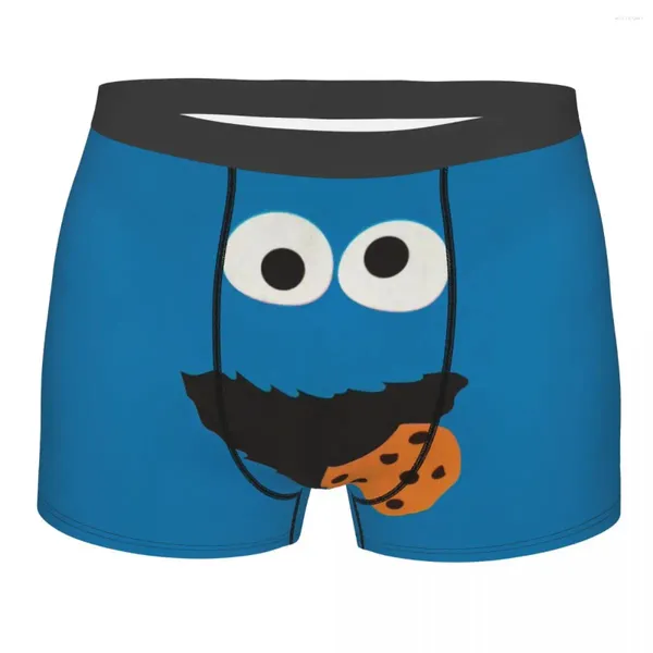 Underpants Custom Novel Cookie Monster Face Manga Boxers Shorts Höschen Männer bequeme Briefs Unterwäsche