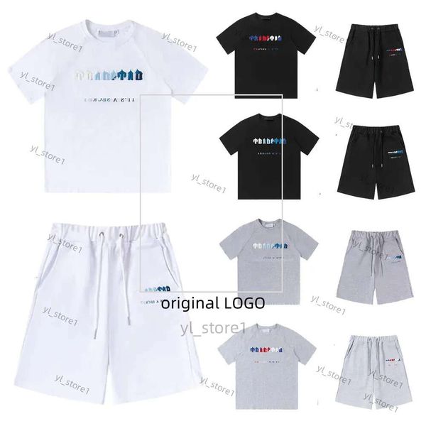 Herren T-Shirts Tech Trapstar Track Suits Designer Stickerei Brief Luxus zweiteiler mit Sommerdruck Kurzärmele Top verkaufen Luxus Männerkleidung