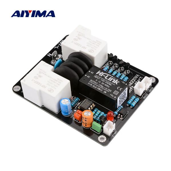 Усилитель Aiyima 2000W High Power Soft Spart Poard 30a Двойной переключатель управления температурой задержка задержка для усилителя усилитель усилитель DIY