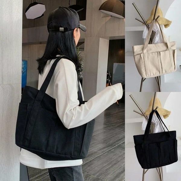 Сумка мода складываемые магазины женщины Большой размер Canvas Simple Casual Tote Simbag Ladies Beach Make Upare Plouds