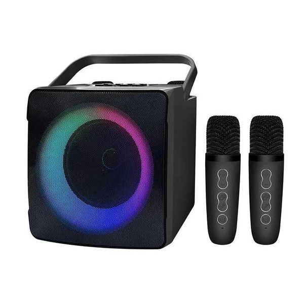 Портативные динамики SD508 Home Karaoke Portable Bluetooth -динамик двойной беспроводной микрофон Live TV FM Radio TF Card USB Subwoofer Music Center Audio J240505