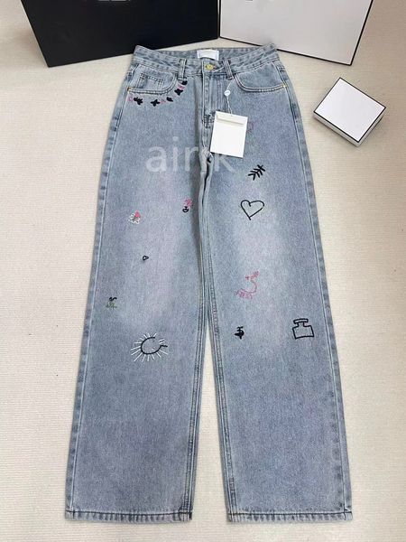 New Jeans kadın tasarımcı kot pantolon yüksek kaliteli moda kadın kot pantolon serin stil lüks tasarımcı kot pantolon sıkıntılı yırtık bisikletçi siyah mavi tasarımcı kadın siyah pantolon