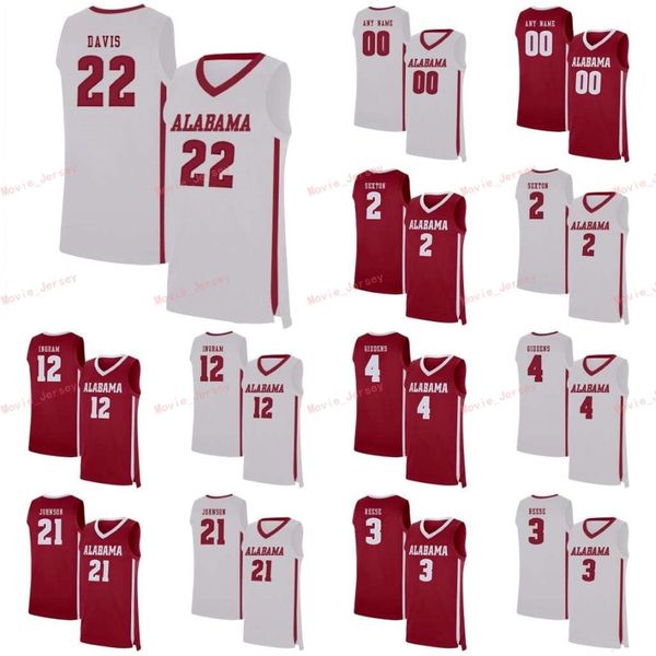 Nähte Custom 3 Alex Reese 30 Galin Smith 33 James Rojas 34 Sam Okauru Alabama Crimson Tide College Männer Frauen Jugendtrikot 263m