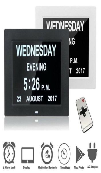 7 quot 8 Lingue Digital Day Clock Calendar LED Calendario DayWeekMonthyear ANNIAMENTO ELETTRICO per visione compromessa People a casa Dec9129804