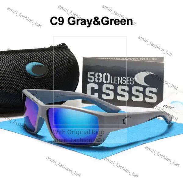 580p Линзы Солнцезащитные очки для солнцезащитных очков Costa Designer Sunglass для мужчин Женщины Tr90 спортивные рыболовные очки Costas Mirror Blue Red Lins 3032