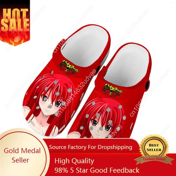 Sapatos casuais Anime High School Manga DXD Rias Gremory Home Clogs