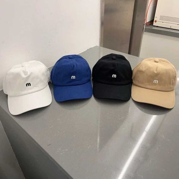 Caps de bola Moda Caps de beisebol de algodão para homens homens retrô M Letter Bordado Snapback Chapé