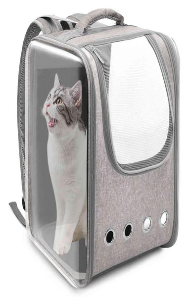 Pet Cat Bag Small Dog Travel Transportor sichtbare Raumkapselbox Katzen -Rucksack für Katzen und Hunde 2111202833392