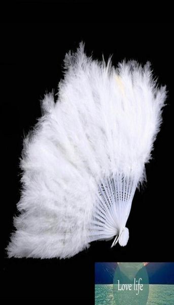 1 PCs ausgefallene Kostüme Klapptanzhand Fan Chinesische Showgirl -Feather Fans für Frauen Hochzeitsfeiern Vorräte 9297485