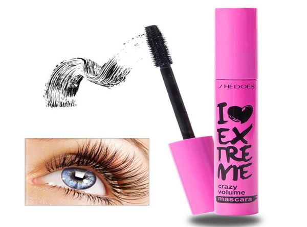 Shedoes mascara impermeabile a prova di sudore nera nera spesso allungata non vertigini silicone cuscinetto rosa4316426