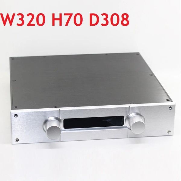 Amplificatore D308 W320 H70 ANODIZZATO ANODIZZATO ALIMA AMPLIFICATORE CASO PREAMP CASO DELLA CASAGNO DUI -TY DUA CONTROLLO DAC BAILITO DECODER DECODER POSTERIORE