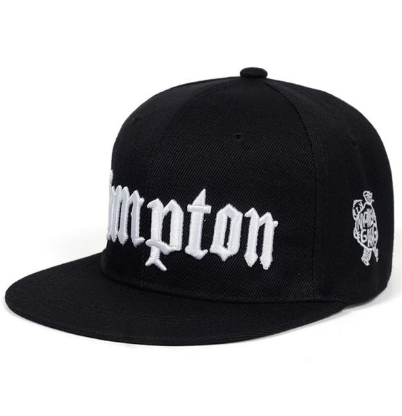 Bütün 2019 Yeni Compton Nakış Beyzbol Kapağı Hip Hop Caps UNISEX AYARLAR İÇİN DÜZ Moda Spor Şapkası T2001169982557