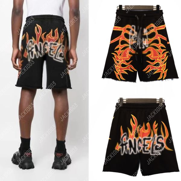 Palm Pa 2024SS New Summer Flame Logo lässig Männer Frauen Boardshorts atmungsaktive Strandshorts bequeme Fitness Basketball Sport Short Hosen Angels 8560 PRR