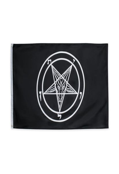 Intero in serie 3x5ft Black Baphomet Church Templar Bandiera dei Cavalieri Cattolici romani Templar Pentagram Banners per decorazione8594251