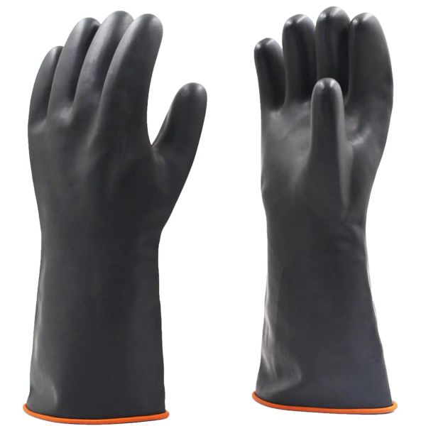 Handschuhe 3 Paare wasserdichte Handschuhe 35/45/55 cm Langes chemisch resistente Gummihandschuhe Arbeitsschutzhandschuh Industrieschutz Latexhandschuhe