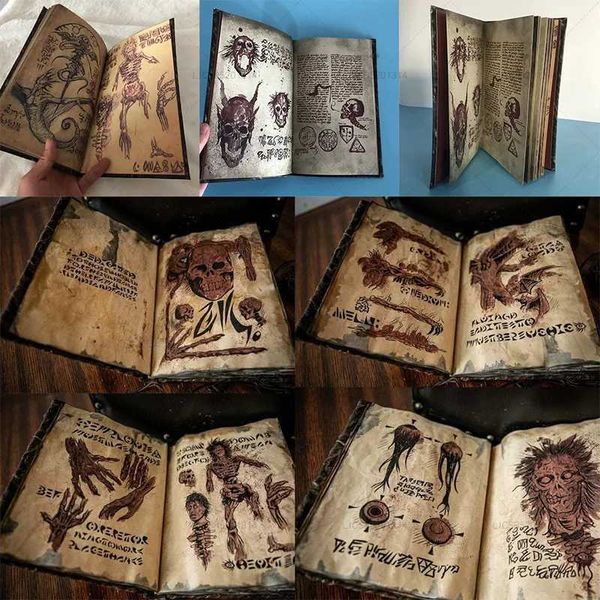 Dekoratif Nesneler Figürinler Yeni Necronomicon Dark Magic Book Benzersiz Defter Dekorasyon Evil Dead Kitap Korku Film Prop Prop Dead Spellbook Cadılar Bayramı Dekoru