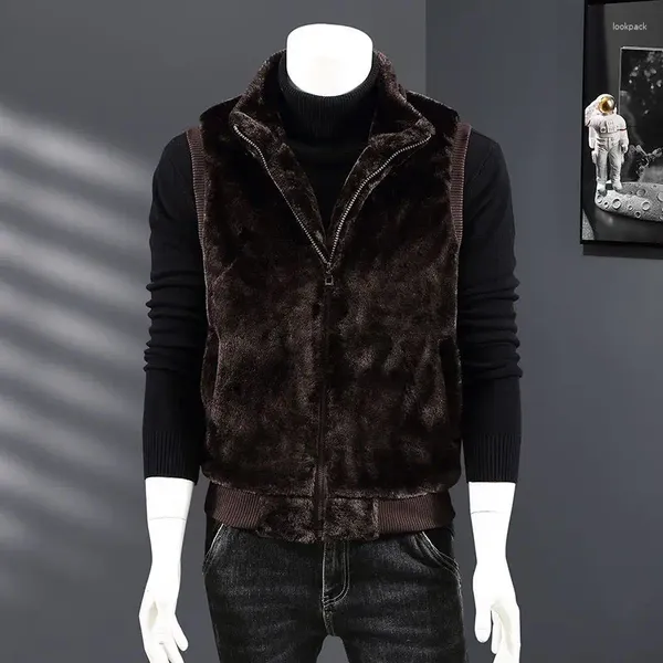 Giacche da uomo Stand di moda Collar con cerniera coreana Sinselette di abbigliamento 2024 Topve casual invernali sciolte caldi