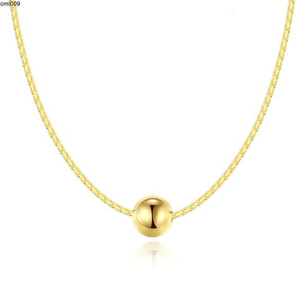 Designer Luxo Bola de ouro Bola sexy Colar pingente da marca feminina Moda Charm de prata Chain Chain Jóias do Dia dos Namorados Presente