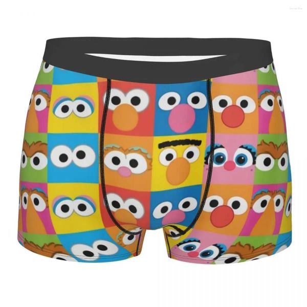 Unterhose Custom Funny Charakter Augenmuster Boxer Shorts Höschen Herren bequeme Briefs Unterwäsche