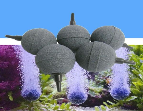 1pc 2cm3cm4cm5 cm Aquarium Bubble Stone Lerator Fischtankpumpe Hydroponische Sauerstoffplatte Runde Steine ​​Mini Acuario Accesorio5176329