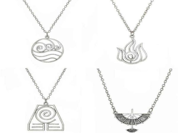 Avatar The Last Airbender Ciptenant Necklace Air Nomad Fire and Water Tribe Link Catena Collana per uomini Gioielli di alta qualità G2978719 di alta qualità G2978719