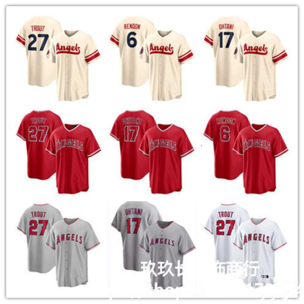 Angels Jersey 27# Trout 6# Fan Elite