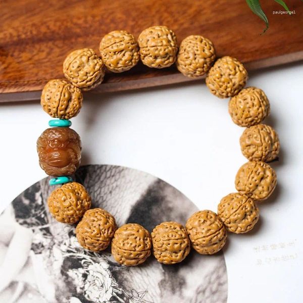 Pilhas quincunciais de fita kao small jingang bodhi bracelete masculina e feminina bracelets originais de artefato cultural