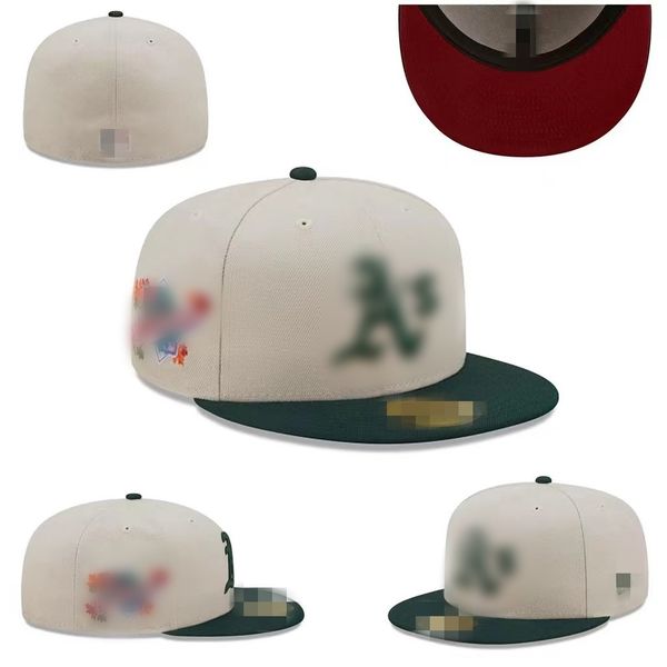 Designer Cubs A's Letter Baseball Caps Uomini più nuovi di zecca Donne Gorras Hip Hop Casquette Flat Adated Capone F3