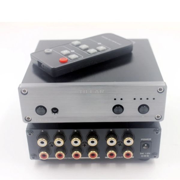 Amplificatore A2 HIFI LOSSLESSESSEss 2 Ingresso 4 Uscita RCA Distributore Audio Signal Select Sortente Volume tono di switcher per scheda di amplificatore stereo