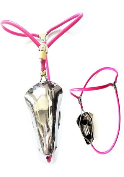 China Neues Design Einstellbarer Modell-T-Gürtel-Gerät Bondage Invisible Hosen Edelstahl Hahn Cage Sex Toys für MEN2747999