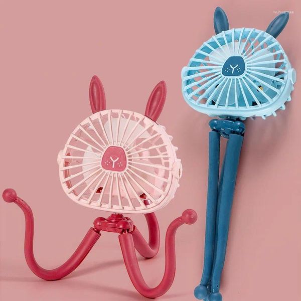 Peças de carrinho de carrinho multi -funcional Mini Octopus ventilador portátil carregamento USB em casa ao ar livre com função de luz noturna pequena