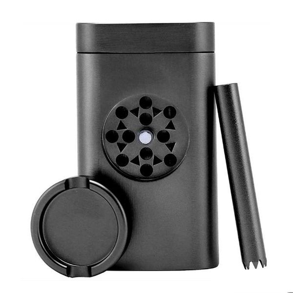 Acessórios Dugout Tobacco Grinder Caso Conjunto de 32 mm de fumantes de fumantes de pinça de hitter de alumínio combo alumínio Herbal Herb Dro dhfdb