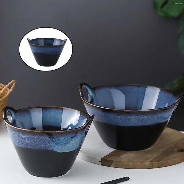 Миски японская креативная посуда набор коммерческая бамбуковая шляпа керамическая миска Домохозяйство Большой Рамен рисовой лапша суп
