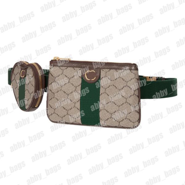 Donne Bumbag Designer Borse in giro per la vita Luxury Borse Borse in moda per le cinture femminile sacchetti di marca con fanatico a forma di cuore