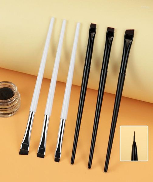 Make -up -Pinsel 1PCS Flat Super Fine Eyebrow Pinsel Eyeliner Unterschiedlicher Schönheitswerkzeug für kosmetische Augenbrauen Liner Cream8646051