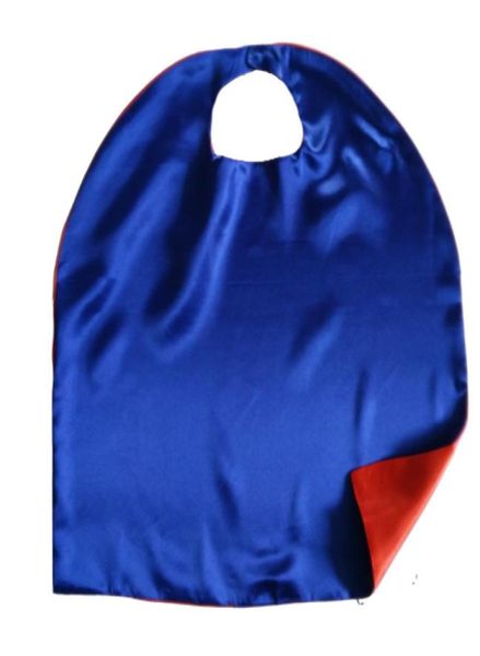 3527INCHLW Plain Double Layer Superhero Superhos Cosplay Cape для детей 1115 лет 11 цветов выбор атлас