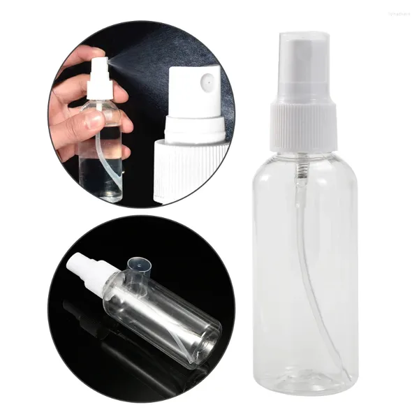 Garrafas de armazenamento reabastecível 10ml 30ml 50ml 60ml 100ml Clear Pet Pet Platable Portable Garmane de perfume vazio de perfume vazio