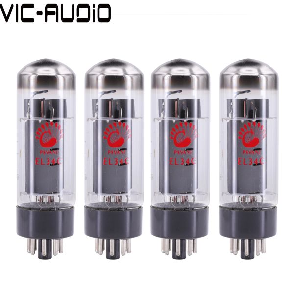 Amplificador novo tubo Psvane TUBE EL34C TUBO DE VACO SUBSTITUIR EL34 EL34B 6P3P 6CA7 6V6 TUBO DE elétrons para o tubo de áudio HiFi vintage amplificador