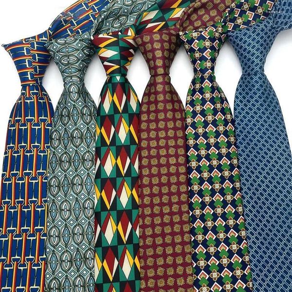 Papillini da 8 cm cravatta maschile multiniera a pois floreale uomo a motivi per uomo cravatto jacquard cravat ascot cravat per la festa di nozze da gentiluomo