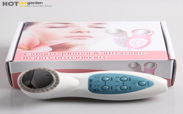 7 Led pon 3MHz ad ultrasuoni antiaging di bellezza antiaging rughe per la cura del viso rimuove il massager di bellezza del sollevamento rassodante 9749650