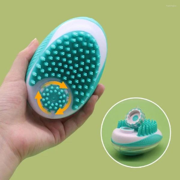 Abbigliamento per cani da bagno per gatto da gatto da gatto da gatto da gatto da 2 in 1 pettine morbida doccia silicone cucchiaio di pulizia di cMob strumenti di pulizia