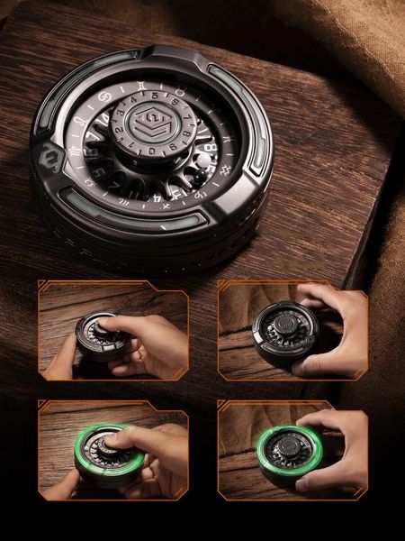 EDC Metal Luminous Fidget Spinner Choice Schwierige Entscheidung Dekompression Spielzeug Party tragbare Unterhaltung Trendy Finger Gyro 240423