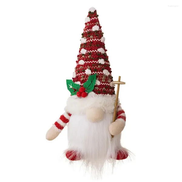Decorazione del partito ornamento in campagna americana a maglia con luci figurine che brillano bambola di Natale rudolph gnome per regali a sospensione domestica