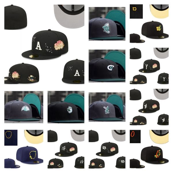 UNISSISEX Tamanho do designer de designer Baseball Football Caps Casual Casual Bordado Algodão Todas as equipes Esportes do mundo Patchado Full fechado Ed Mix Mix Order 7-8